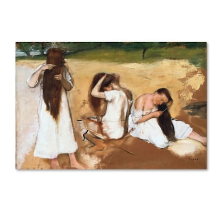 Degas 'Women Combing Their Hair' Canvas Art,22x32